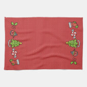 Niedliche Weihnachten Geschirrtuch (Horizontal)
