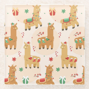 Niedliche Weihnachten Glasuntersetzer