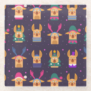 Niedliche Weihnachten Glasuntersetzer