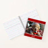 Niedliche Weihnachten Golden Retriever Welpe Perso Notizblock (Innenseite)