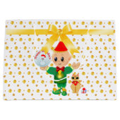 Niedliche Weihnachten Große Geschenktüte (Vorderseite)