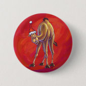 Niedliche Weihnachten in Camel Button (Vorderseite)