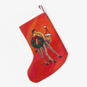 Niedliche Weihnachten in Camel Kleiner Weihnachtsstrumpf (Rückseite (Hängend))