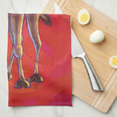 Niedliche Weihnachten in Camel Küchentuch (Viertel Falte)