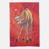 Niedliche Weihnachten in Camel Küchentuch (Vertikal)