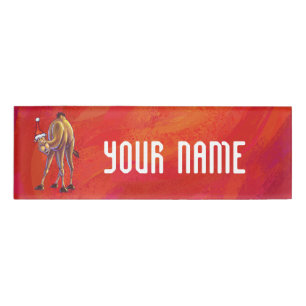 Niedliche Weihnachten in Camel Namenschild