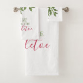 Niedliche Weihnachten in Rot und Grün Badhandtuch Set (Insitu)