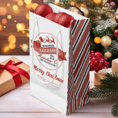 Niedliche Weihnachten in Rot und Weiß Kleine Geschenktüte