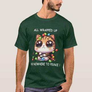 Niedliche Weihnachten in Weihnachtslicht lustig T-Shirt