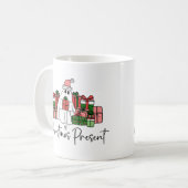 Niedliche Weihnachten Kaffeetasse (Vorderseite Links)