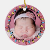 Niedliche Weihnachten Keramik Ornament (Vorne)