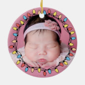 Niedliche Weihnachten Keramik Ornament (Hinten)