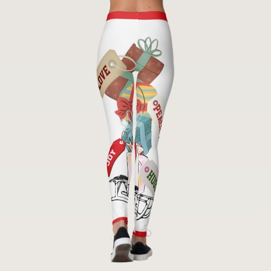 Niedliche Weihnachten Leggings (Rückseite)