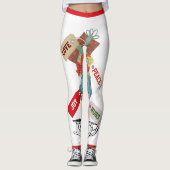 Niedliche Weihnachten Leggings (Vorderseite)