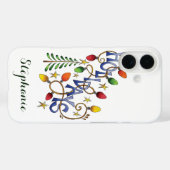 Niedliche Weihnachten, Lichter und Sterne mit Urla Case-Mate iPhone Hülle (Rückseite (Horizontal))