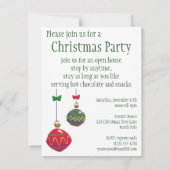 Niedliche Weihnachten, Lichter und Sterne mit Urla Einladung (Rückseite)