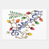 Niedliche Weihnachten, Lichter und Sterne mit Urla Geschenkpapier Set (Vorderseite 3)