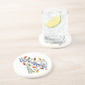 Niedliche Weihnachten, Lichter und Sterne mit Urla Getränkeuntersetzer (Seite)