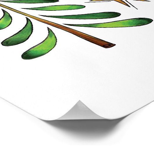 Niedliche Weihnachten, Lichter und Sterne mit Urla Poster (Ecke)