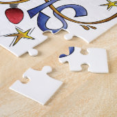 Niedliche Weihnachten, Lichter und Sterne mit Urla Puzzle (Seite)