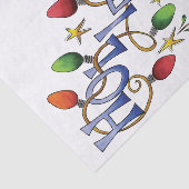 Niedliche Weihnachten, Lichter und Sterne mit Urla Seidenpapier (Ausschnitt)