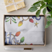 Niedliche Weihnachten, Lichter und Sterne mit Urla Seidenpapier (Geschenk)