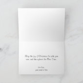 Niedliche Weihnachten mit Rabbit als Weihnachtsman (Innenseite)