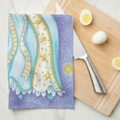 Niedliche Weihnachten, Musiker Engel spielen ihr H Geschirrtuch (Viertel Falte)