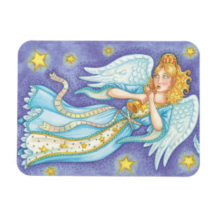 Niedliche Weihnachten, Musiker Engel spielen ihr H Magnet