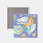 Niedliche Weihnachten, Musiker Engel spielen ihr H Magnet (Vorderseite/Rückseite)