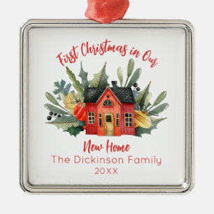 Niedliche Weihnachten New Zuhause Metal Ornament Aus Metall
