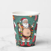 Niedliche Weihnachten Pappbecher (Rückseite)