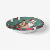 Niedliche Weihnachten Pappteller (Gewinkelt)