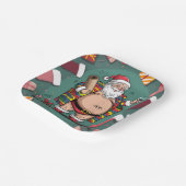 Niedliche Weihnachten Pappteller (Gewinkelt)