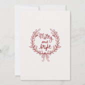 Niedliche Weihnachten Party Doodle Einladung (Rückseite)