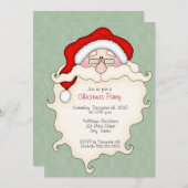 Niedliche Weihnachten-Party Einladungen (Vorne/Hinten)