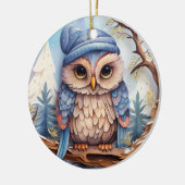 Niedliche Weihnachten Personalisiert Keramik Ornament (Links)