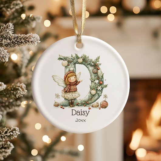 Niedliche Weihnachten Personalisierter Urlaub Keramik Ornament
