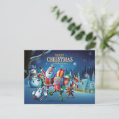 Niedliche Weihnachten Postkarte (Stehend Vorderseite)