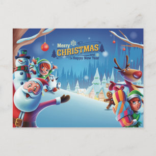 Niedliche Weihnachten Postkarte