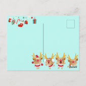 Niedliche Weihnachten Postkarte (Rückseite)