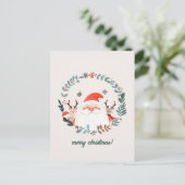 Niedliche Weihnachten Postkarte (Stehend Vorderseite)