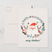 Niedliche Weihnachten Postkarte (Vorne/Hinten)