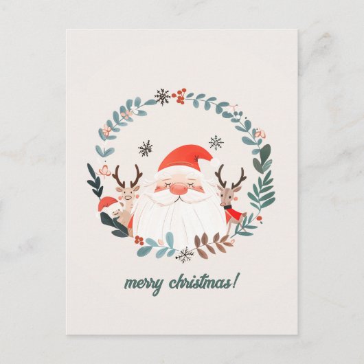 Niedliche Weihnachten Postkarte (Vorderseite)