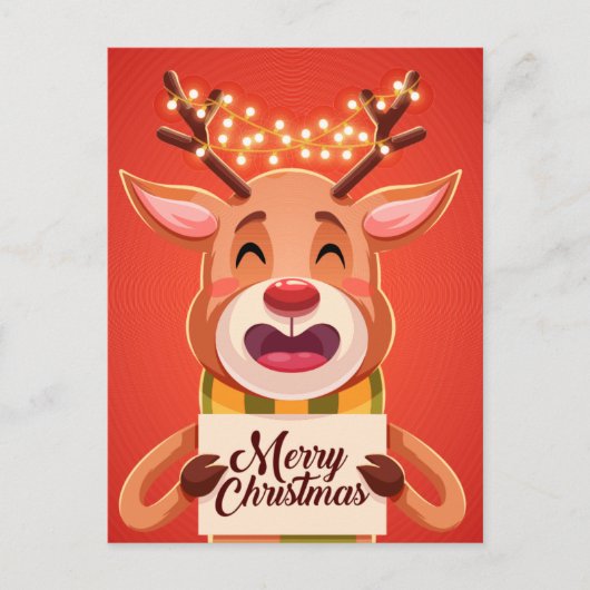 Niedliche Weihnachten Postkarte (Vorderseite)