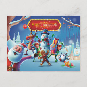 Niedliche Weihnachten Postkarte
