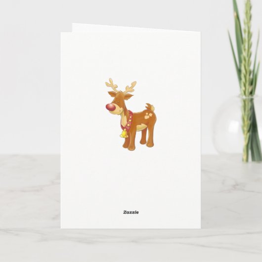 Niedliche Weihnachten Rudolph Candy Cane Pattern G (Rückseite)