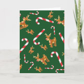 Niedliche Weihnachten Rudolph Candy Cane Pattern G (Vorderseite)