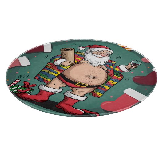 Niedliche Weihnachten Schneidebrett (Ecke)