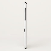 Niedliche Weihnachten Schwarzer Mops Welpe Santa Case-Mate iPhone Hülle (Hinten/Links)